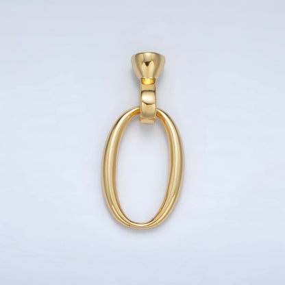 24K Gold Filled Oval Snap Latch Closure Findings Set | Z862