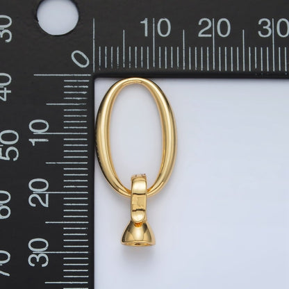 24K Gold Filled Oval Snap Latch Closure Findings Set | Z862