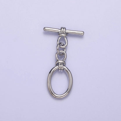 24k Gold Filled Oval Toggle Clasp, Jewelry Clasp OT Clasp Findings L-699 L-700 L-701