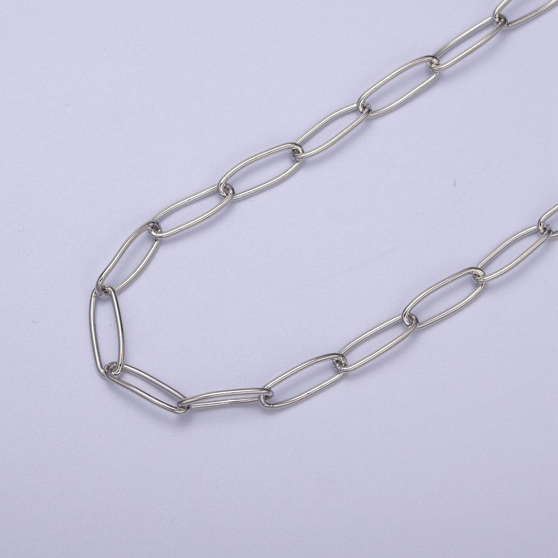 24K Gold Filled Paperclip Unfinished Chain, 14X5mm paperclip Chain in Gold &amp; Silver For Jewelry Making Supply Component | ROLL-678, ROLL-679 Clearance Pricing
