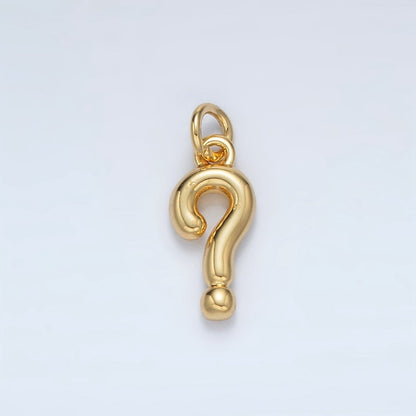 24K Gold Filled "?" Question Mark Minimalist Charm | AC168