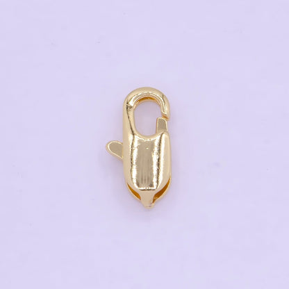 24K Gold Filled Rectangular 10.3mm x 5.3mm Lobster Clasps Closure Supply  L-845