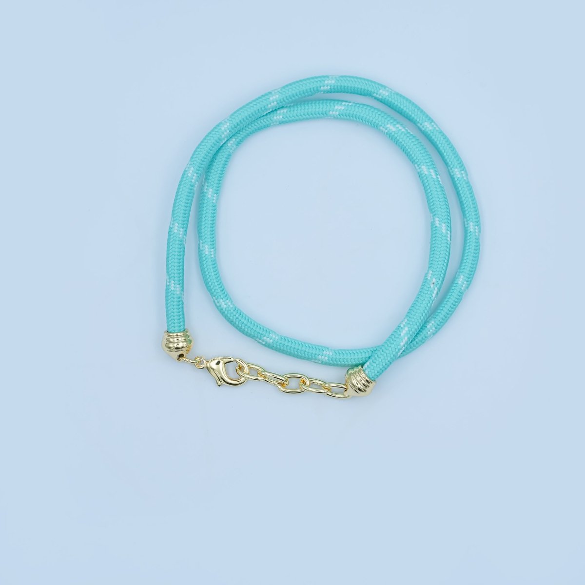 24K Gold Filled Red, Pink, Blue, Green, Beige, Teal Summer Cord Chain Necklace | WA-3061 ~ WA-3066