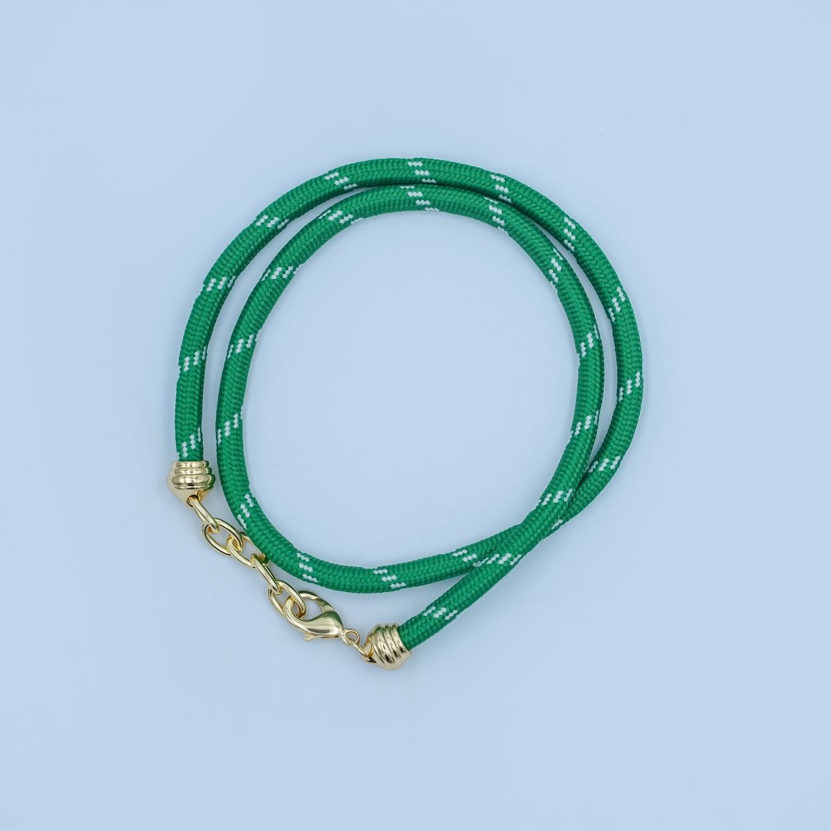 24K Gold Filled Red, Pink, Blue, Green, Beige, Teal Summer Cord Chain Necklace | WA-3061 ~ WA-3066