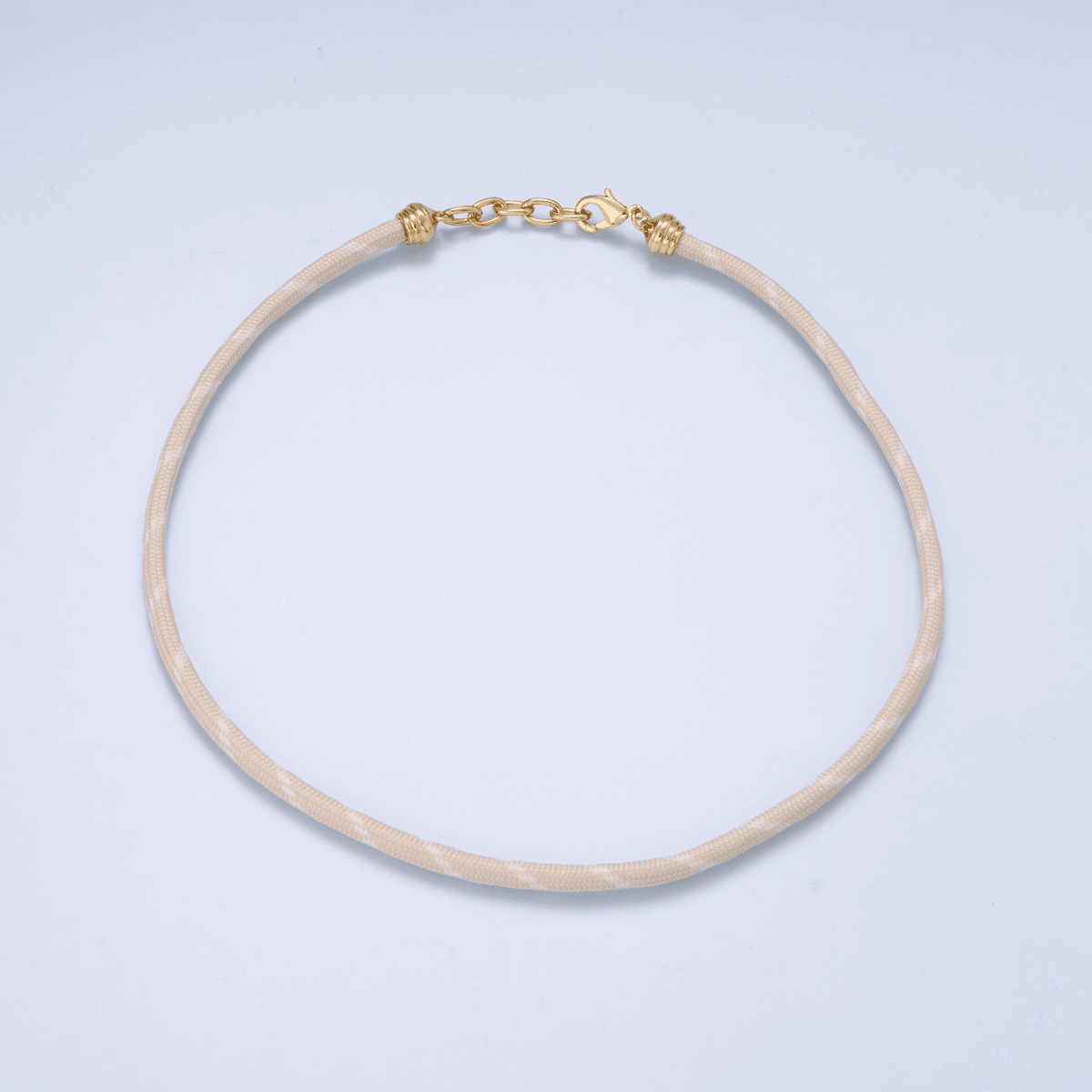 24K Gold Filled Red, Pink, Blue, Green, Beige, Teal Summer Cord Chain Necklace | WA-3061 ~ WA-3066