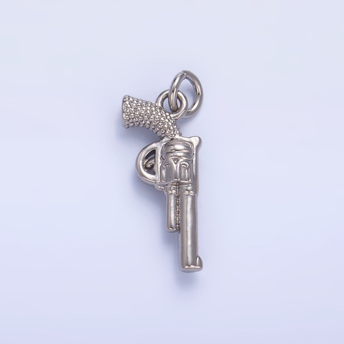24K Gold Filled 16mm Riffle Gun Multidimensional 3D Charm in Gold &amp; Silver | W798