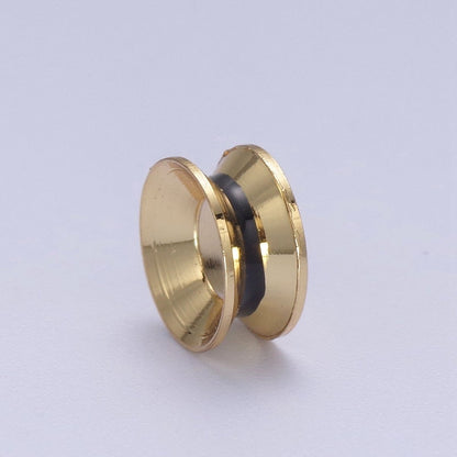 24K Gold Filled Rondelle Bead Spacer for Bracelet Necklace Supply B-122