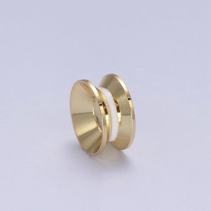 24K Gold Filled Rondelle Bead Spacer for Bracelet Necklace Supply B-122