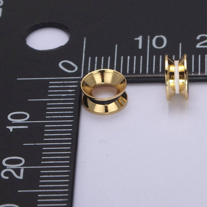 24K Gold Filled Rondelle Bead Spacer for Bracelet Necklace Supply B-122