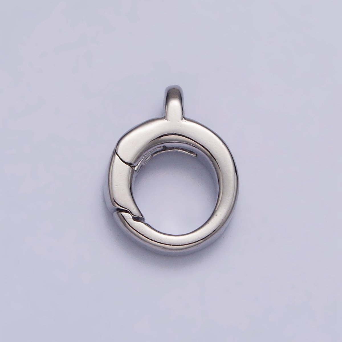 24K Gold Filled Round Push Triggerless Clasps Jewelry Closure Supply in Gold &amp; Silver | Z-131 Z-132