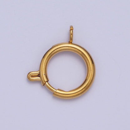 24K Gold Filled Round Spring Ring Closure Clasps For DIY Jewelry Making  L-892-L-899 L-905