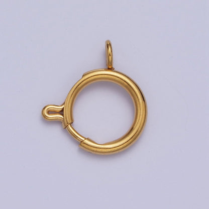 24K Gold Filled Round Spring Ring Closure Clasps For DIY Jewelry Making  L-892-L-899 L-905
