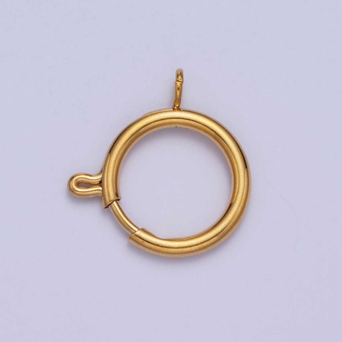 24K Gold Filled Round Spring Ring Closure Clasps For DIY Jewelry Making  L-892-L-899 L-905