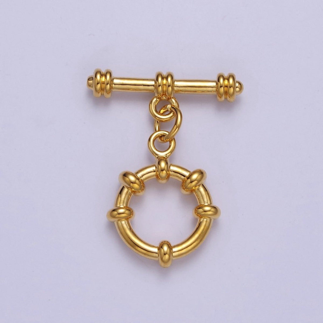 24k Gold Filled Round Toggle Clasp, Jewelry Clasp Sailor OT Clasp Findings L-690 L-691 L-692
