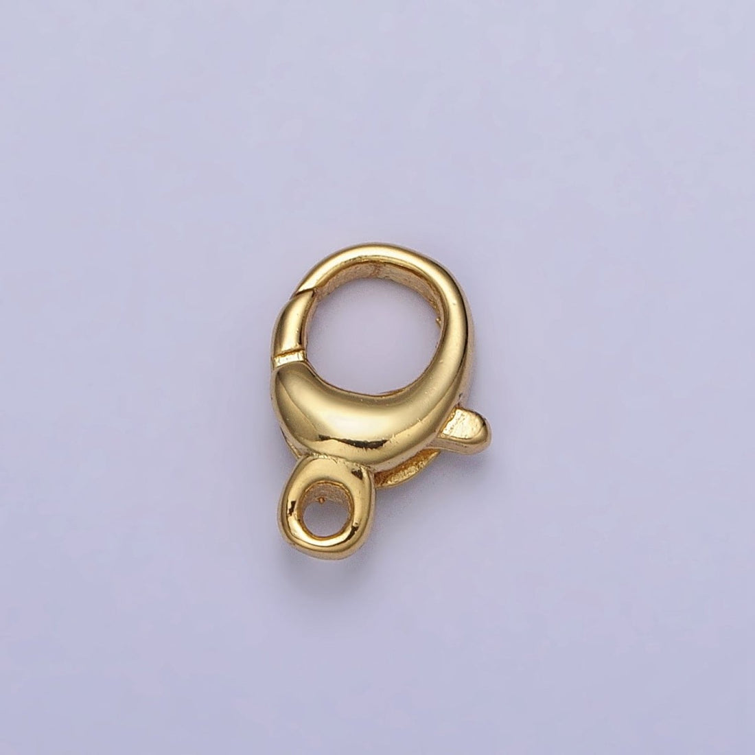 24K Gold Filled Rounded Oval Jewelry Lobster Clasps Closure Supply in Gold &amp; Silver | Z-145 Z-146