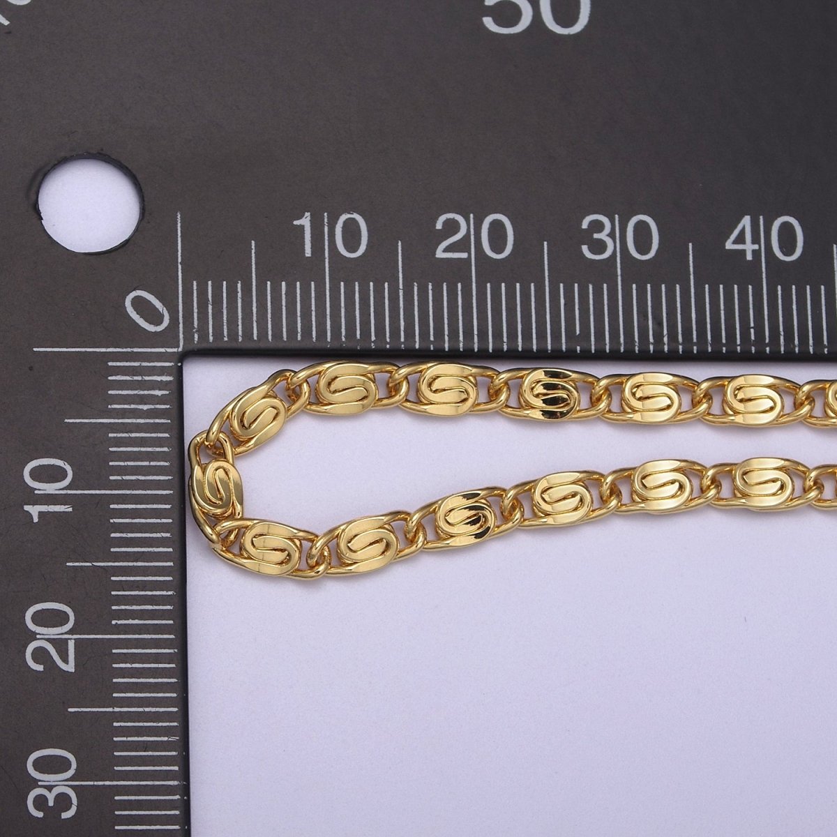 24K Gold Filled Scroll Chain, 3.5mm Width Unfinished Chain in Gold &amp; Silver For Jewelry Making Wholesale Craft Supply | ROLL-682, ROLL-683 Clearance Pricing