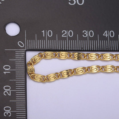 24K Gold Filled Scroll Chain, 3.5mm Width Unfinished Chain in Gold &amp; Silver For Jewelry Making Wholesale Craft Supply | ROLL-682, ROLL-683 Clearance Pricing