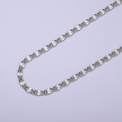 24K Gold Filled Scroll Chain, 3.5mm Width Unfinished Chain in Gold &amp; Silver For Jewelry Making Wholesale Craft Supply | ROLL-682, ROLL-683 Clearance Pricing