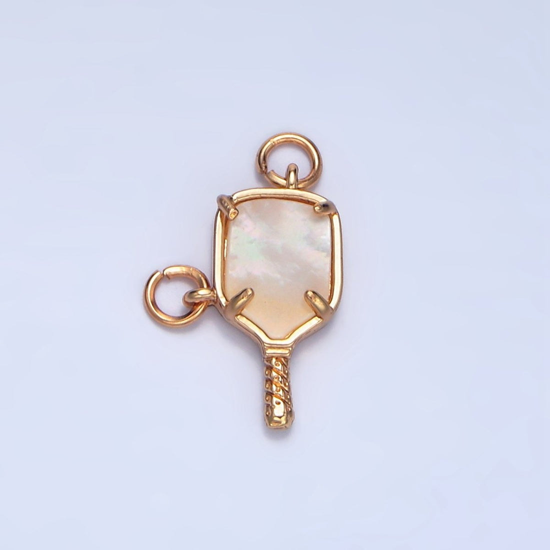 24K Gold Filled Shell Pearl Pickle Ball Sports Connector | F135