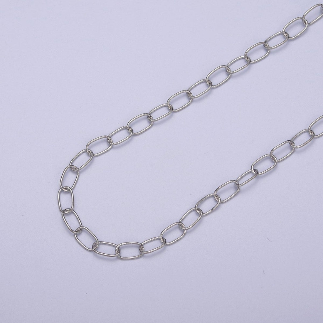 24K Gold Filled Silver Unfinished CABLE Chain, 4mm Width, Wholesale Chain For Jewelry Making | ROLL-617, ROLL-618 Clearance Pricing