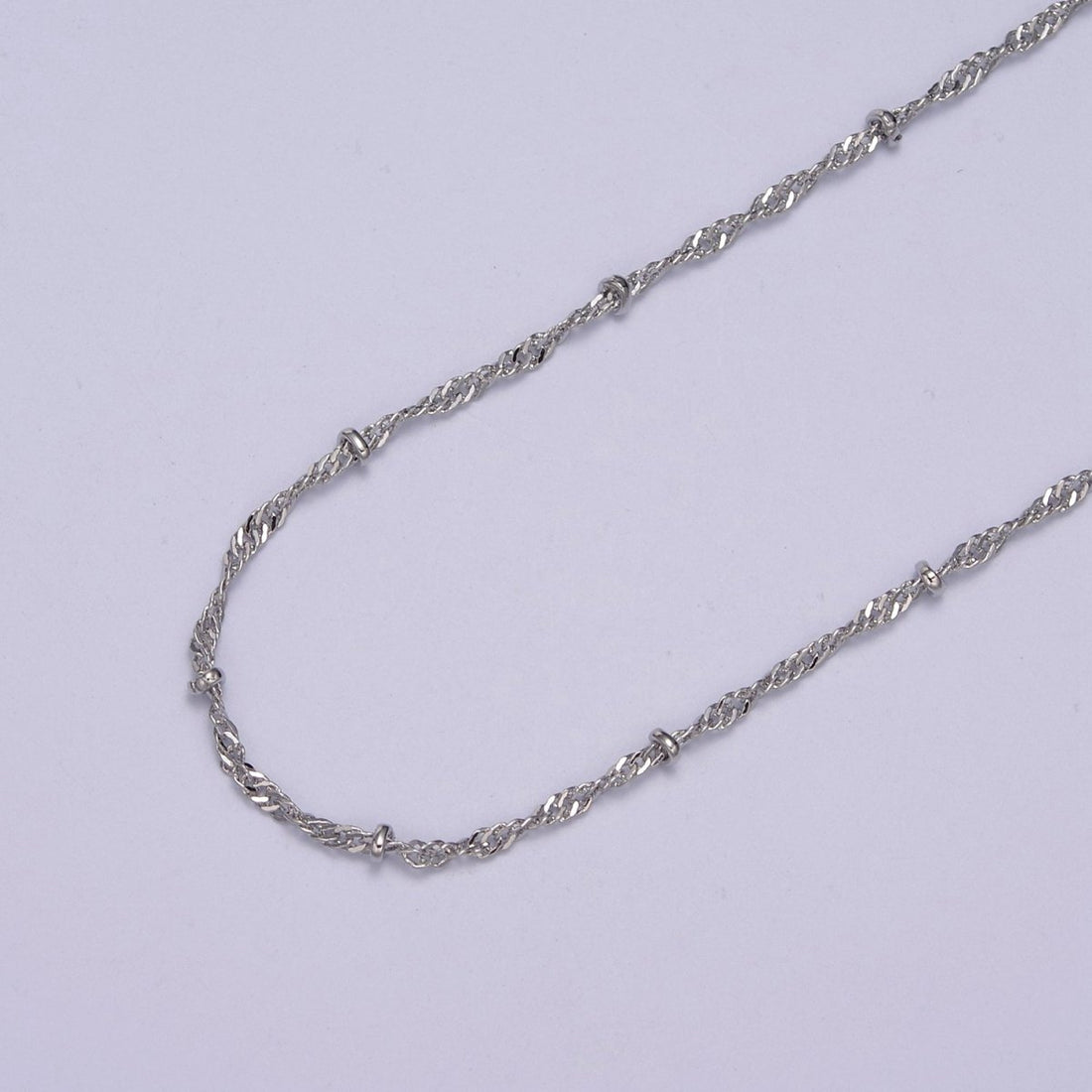 24K Gold Filled Singapore Satellite Bead Chain, 2.3mm Unfinished Chain by Yard For Jewelry Making Supply Component | ROLL-639 ROLL-640