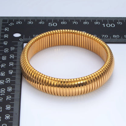 Stainless Steel Adjustable Stretch Snake Bangle Bracelet | WA-2589