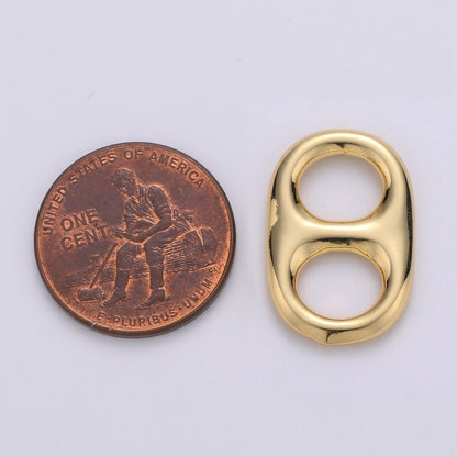 24k Gold Filled Soda Pull-tab Pendant Charm For Charms Bracelet Necklace Jewelry Making Supplies D-215 D-499