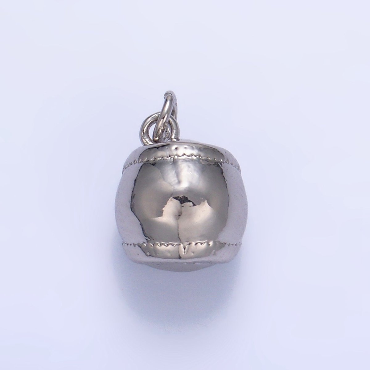 24K Gold Filled Softball Baseball Sports Multidimensional Charm in Gold &amp; Silver | W066