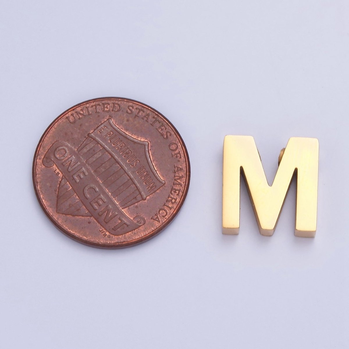 24K Gold Filled Stainless Steel Initial Alphabet For DIY Necklace Making A-A1669-A-A1681