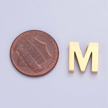 24K Gold Filled Stainless Steel Initial Alphabet For DIY Necklace Making A-A1669-A-A1681