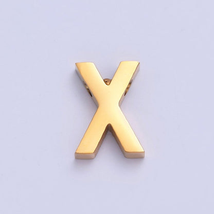 24K Gold Filled Stainless Steel Initial Alphabet For DIY Necklace Making A-A1669-A-A1681