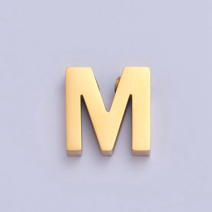 24K Gold Filled Stainless Steel Initial Alphabet For DIY Necklace Making A-A1669-A-A1681