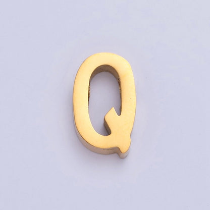 24K Gold Filled Stainless Steel Initial Alphabet For DIY Necklace Making A-A1669-A-A1681