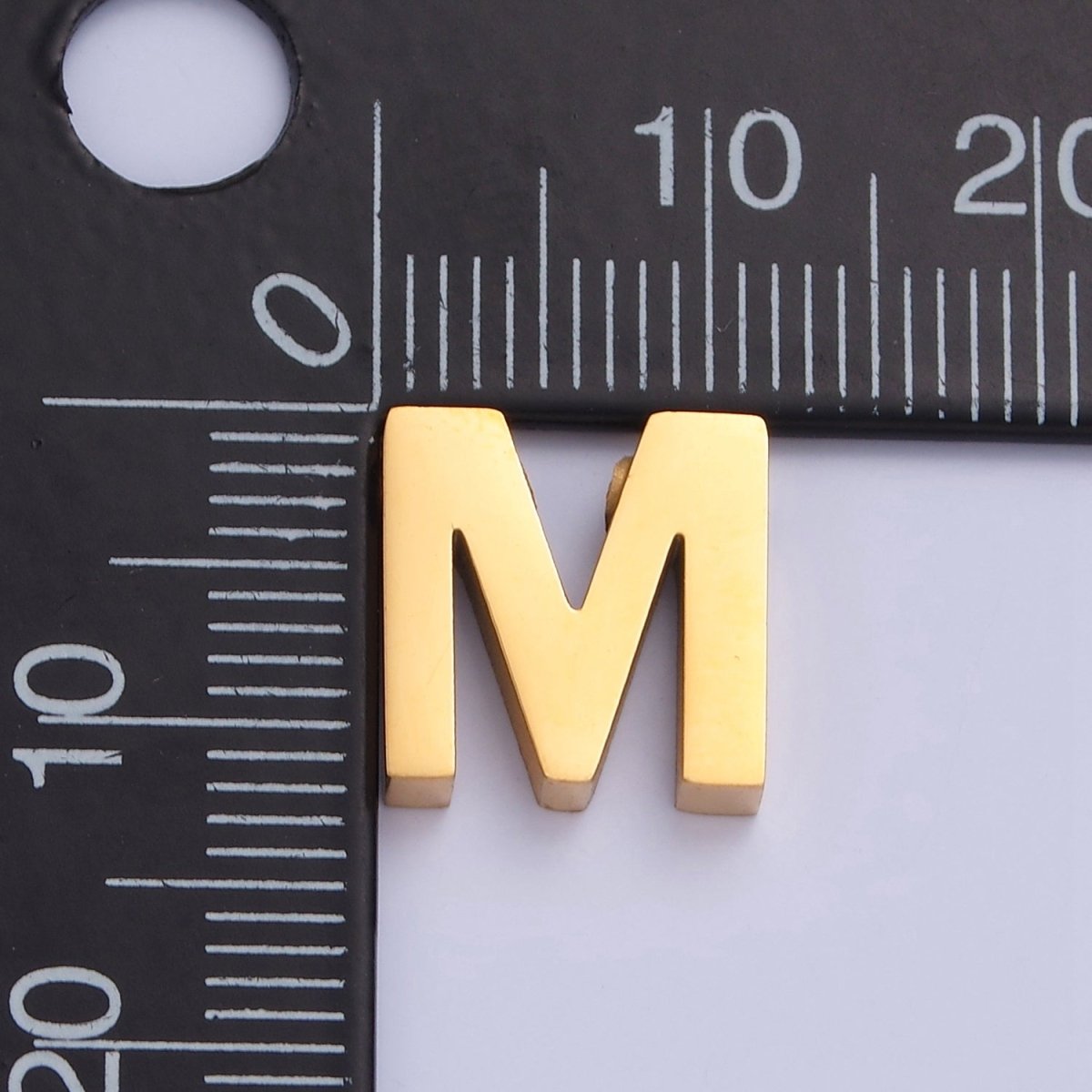 24K Gold Filled Stainless Steel Initial Alphabet For DIY Necklace Making A-A1669-A-A1681