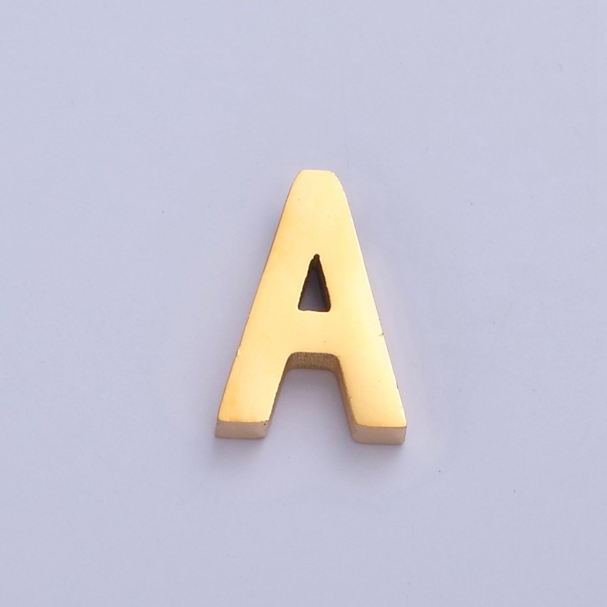 24K Gold Filled Stainless Steel Initial Alphabet For DIY Necklace Making A-A1669-A-A1681