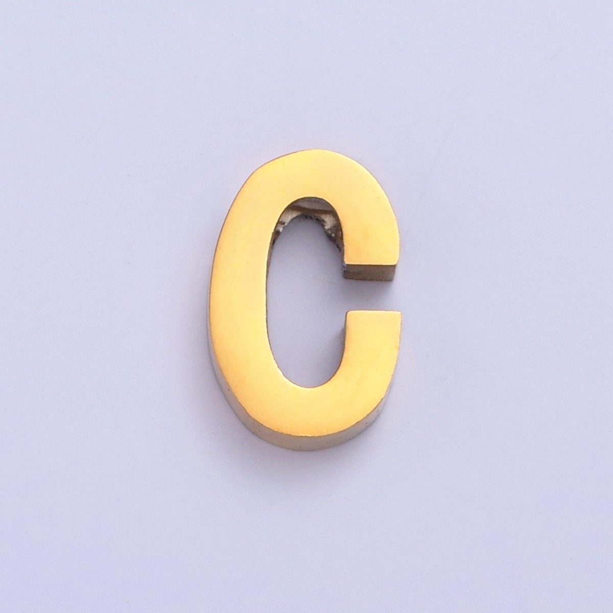 24K Gold Filled Stainless Steel Initial Alphabet For DIY Necklace Making A-A1669-A-A1681