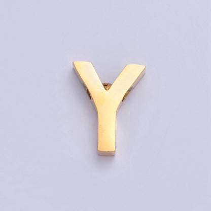 24K Gold Filled Stainless Steel Initial Alphabet For DIY Necklace Making A-A1669-A-A1681