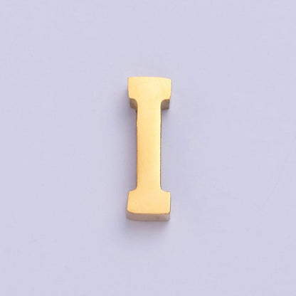 24K Gold Filled Stainless Steel Initial Alphabet For DIY Necklace Making A-A1669-A-A1681