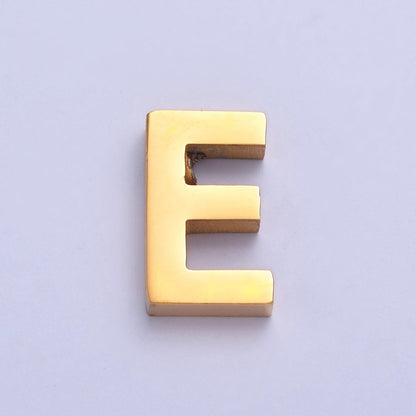 24K Gold Filled Stainless Steel Initial Alphabet For DIY Necklace Making A-A1669-A-A1681