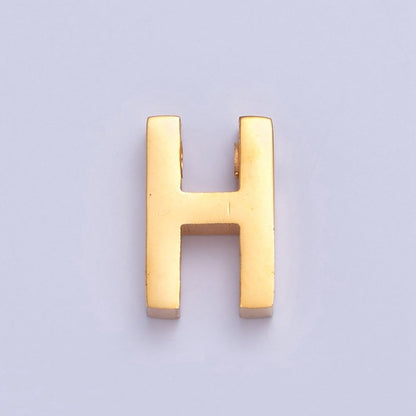 24K Gold Filled Stainless Steel Initial Alphabet For DIY Necklace Making A-A1669-A-A1681