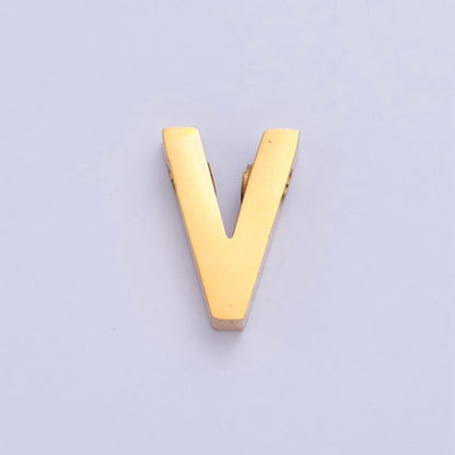 24K Gold Filled Stainless Steel Initial Alphabet For DIY Necklace Making A-A1669-A-A1681