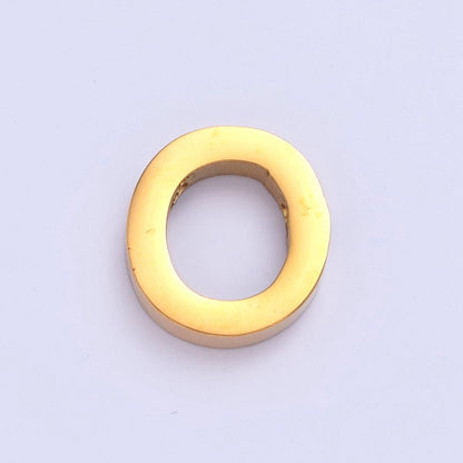 24K Gold Filled Stainless Steel Initial Alphabet For DIY Necklace Making A-A1669-A-A1681