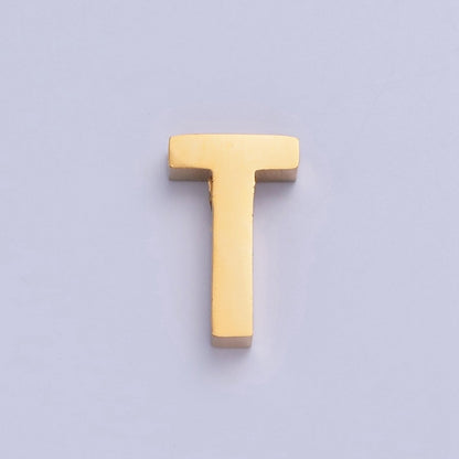 24K Gold Filled Stainless Steel Initial Alphabet For DIY Necklace Making A-A1669-A-A1681