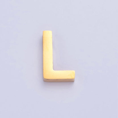24K Gold Filled Stainless Steel Initial Alphabet For DIY Necklace Making A-A1669-A-A1681