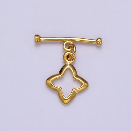 24k Gold Filled Star Toggle Clasp, Jewelry Clasp OT Clasp Findings L-696 L-697 L-698
