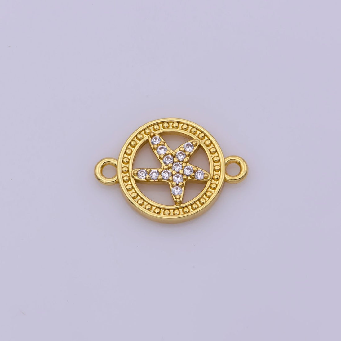 24k Gold Filled Starfish Connector, Star Fish Connector for bracelet necklace earring Supply Y-408