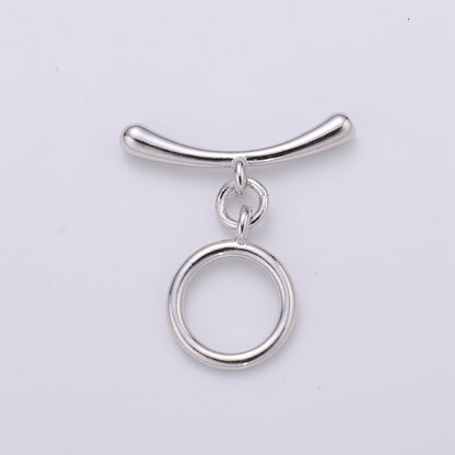 24K Gold Filled Toggle Clasp Smooth Circle OT Clasp For Jewelry Making Bracelet Necklace Diy Accessories Wholesale Supply Finding L-104~L-107 L-142