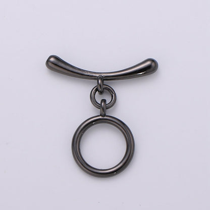 24K Gold Filled Toggle Clasp Smooth Circle OT Clasp For Jewelry Making Bracelet Necklace Diy Accessories Wholesale Supply Finding L-104~L-107 L-142
