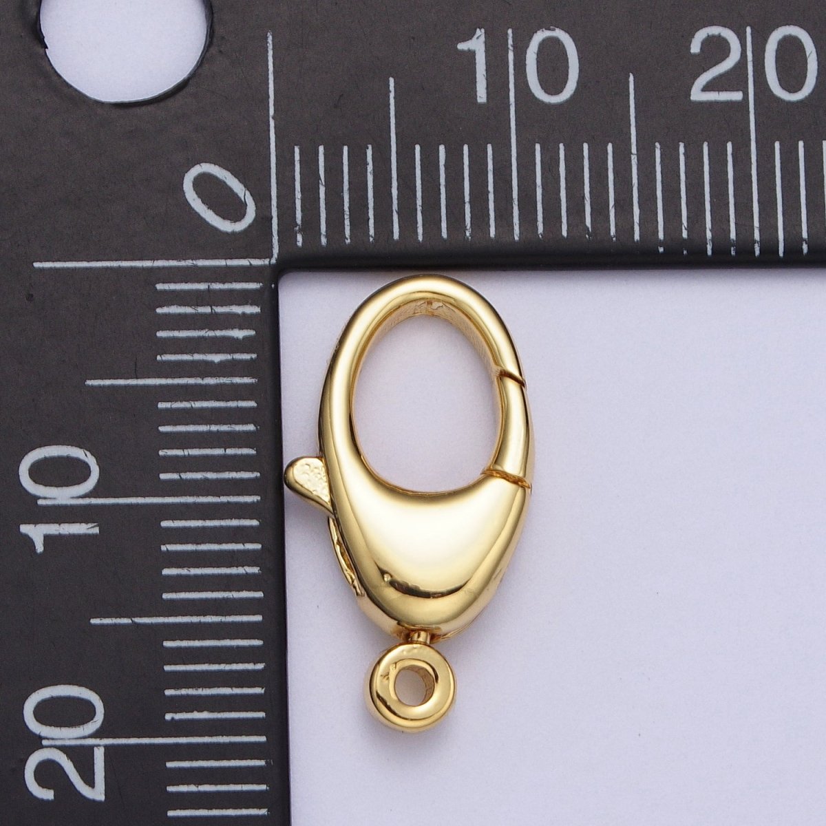 24K Gold Filled Trigger Lobster Clasps Big Oval End Clasp Z-196 Z-197
