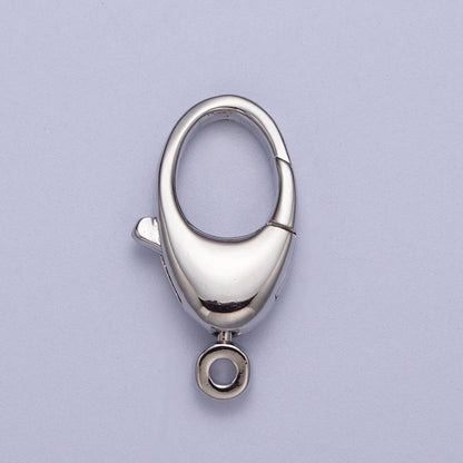 24K Gold Filled Trigger Lobster Clasps Big Oval End Clasp Z-196 Z-197